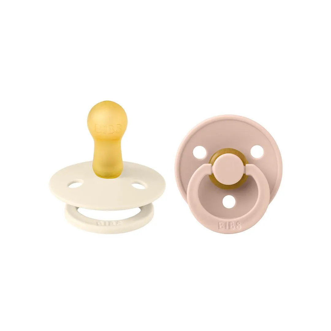 BIBS Colour Latex Pacifiers - Ivory   Blush - 2 Pack