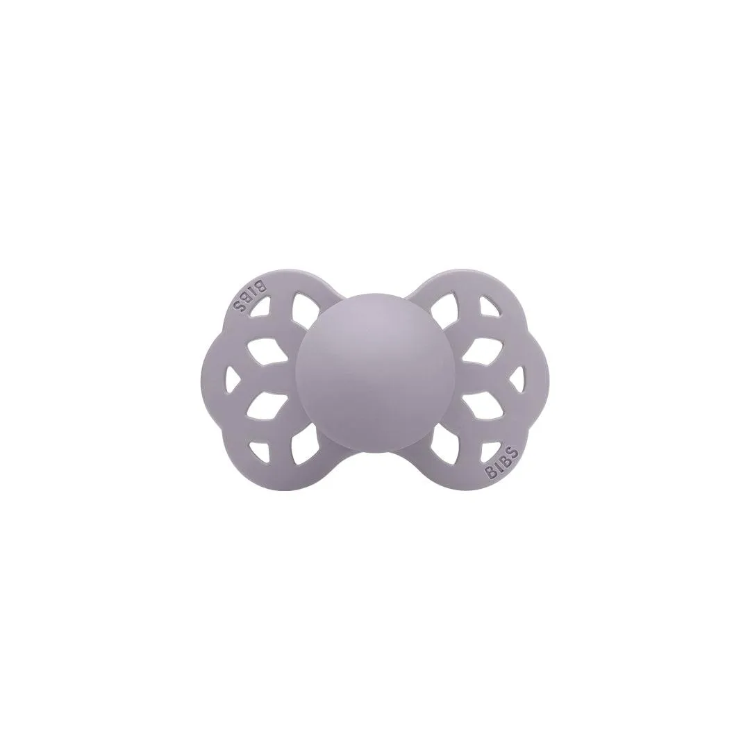 BIBS Infinity Symmetric Pacifier - Fossil Grey - Silicone