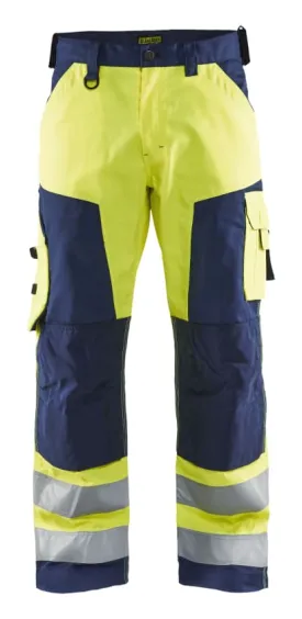 Blaklader 15660Hi Vis Class 2 Lightweight Work Trousers with Knee Protection