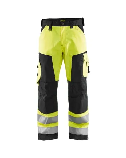 Blaklader 15660Hi Vis Class 2 Lightweight Work Trousers with Knee Protection