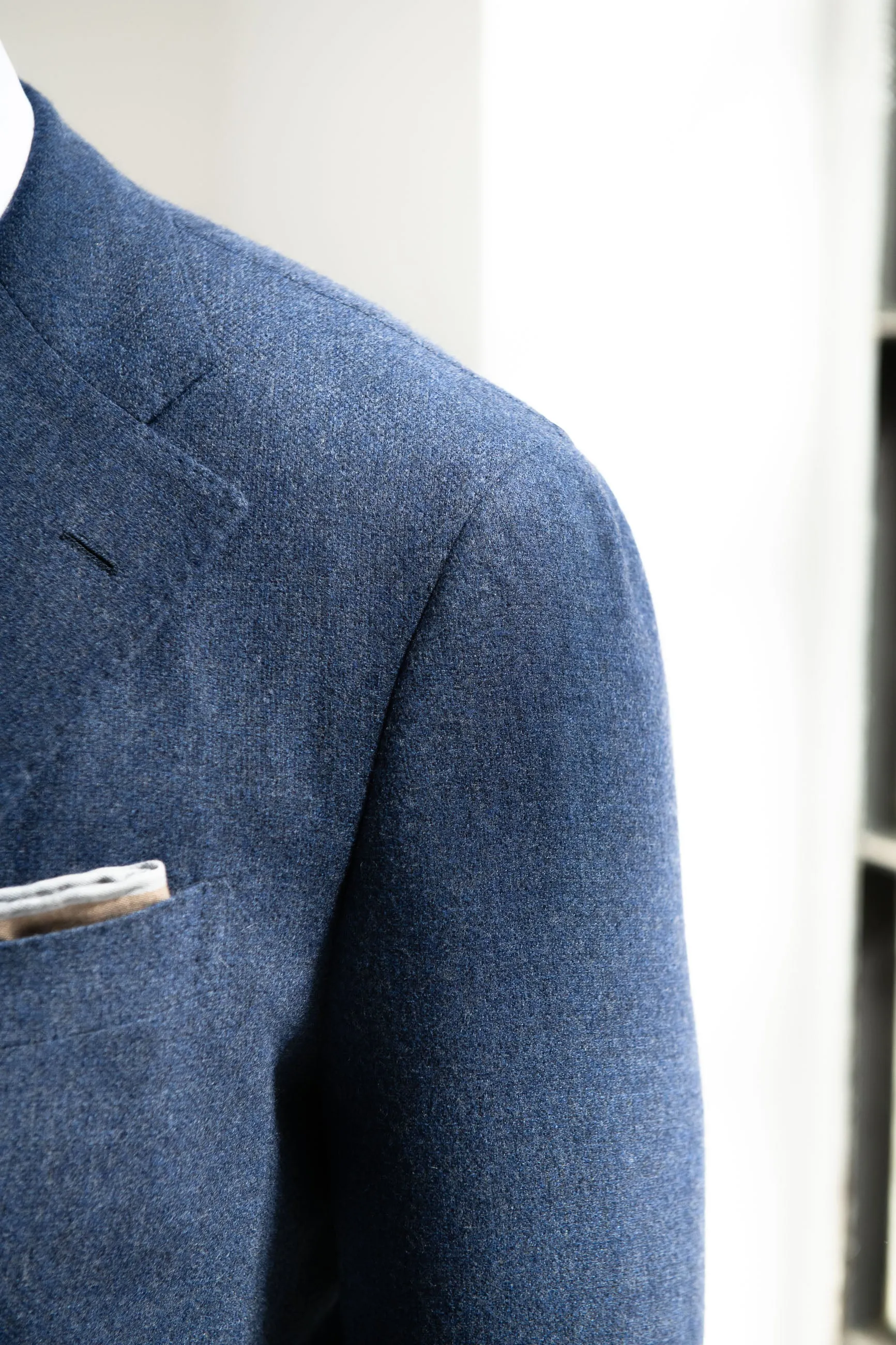 Bluette wool and cashmere suit - Made in Italy