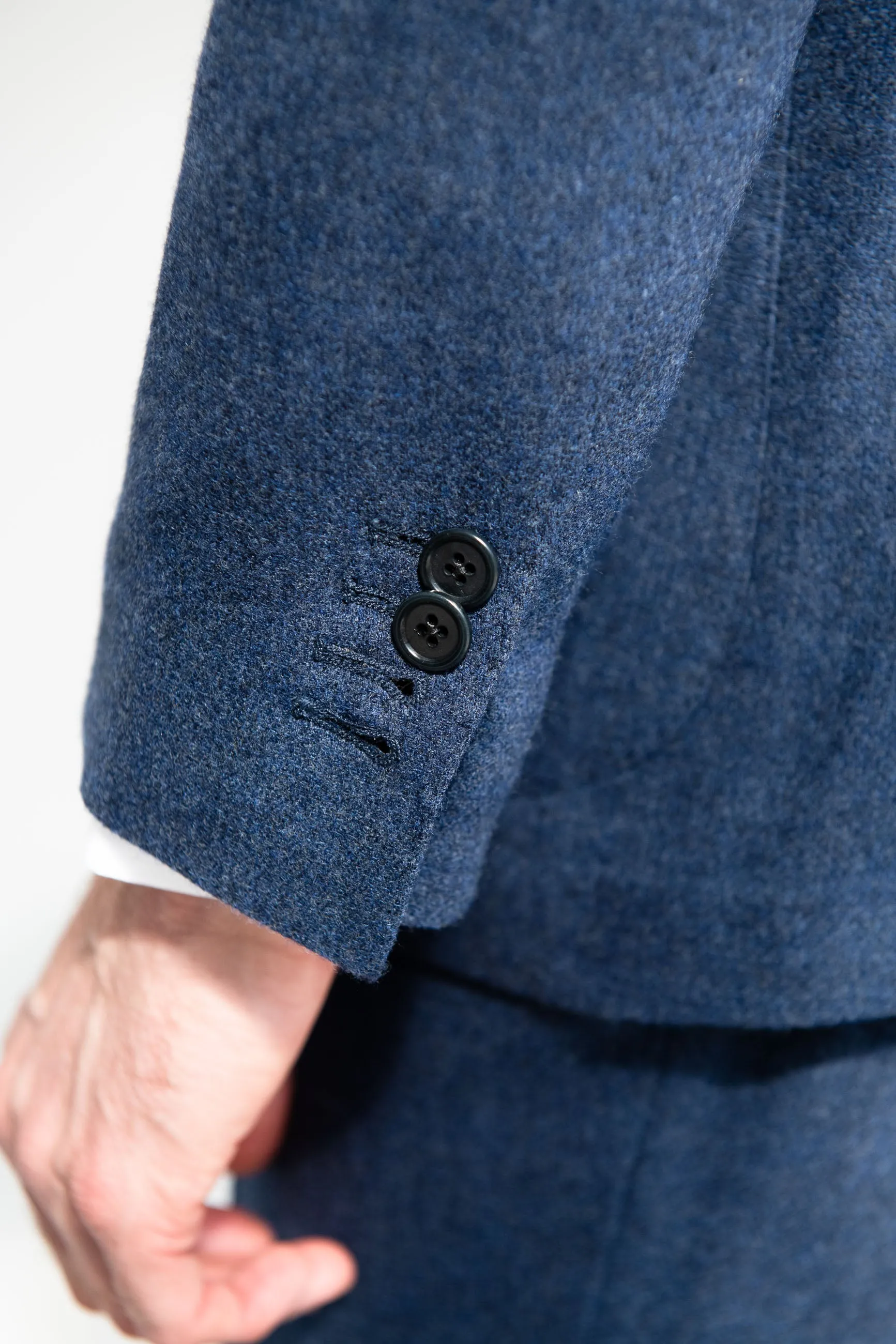 Bluette wool and cashmere suit - Made in Italy