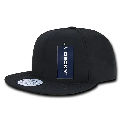 Decky 360 - Ripstop Snapback Hat, 6 Panel Flat Bill Cap - CASE Pricing