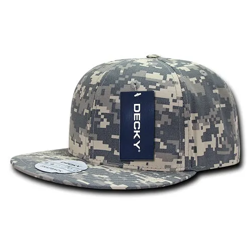 Decky 360 - Ripstop Snapback Hat, 6 Panel Flat Bill Cap - CASE Pricing