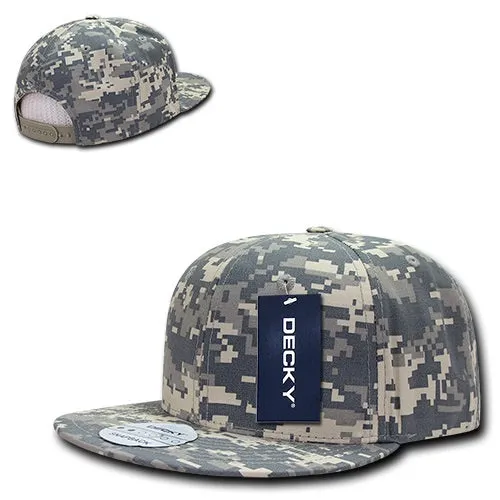 Decky 360 - Ripstop Snapback Hat, 6 Panel Flat Bill Cap - CASE Pricing