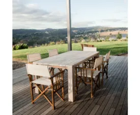 Directors dining set - White