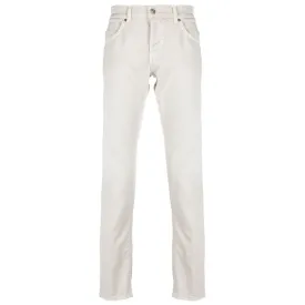 Dondup Cream-Colored Cotton Blend Trousers