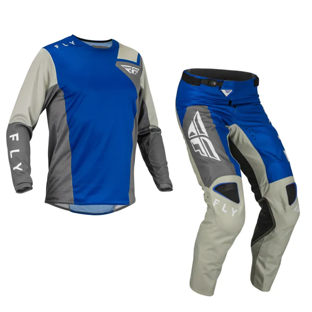 Fly Kinetic Jet Blue Grey White Kit Combo