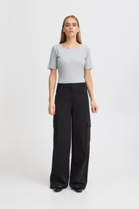 Ichi Simonse Trousers-Black-20121795