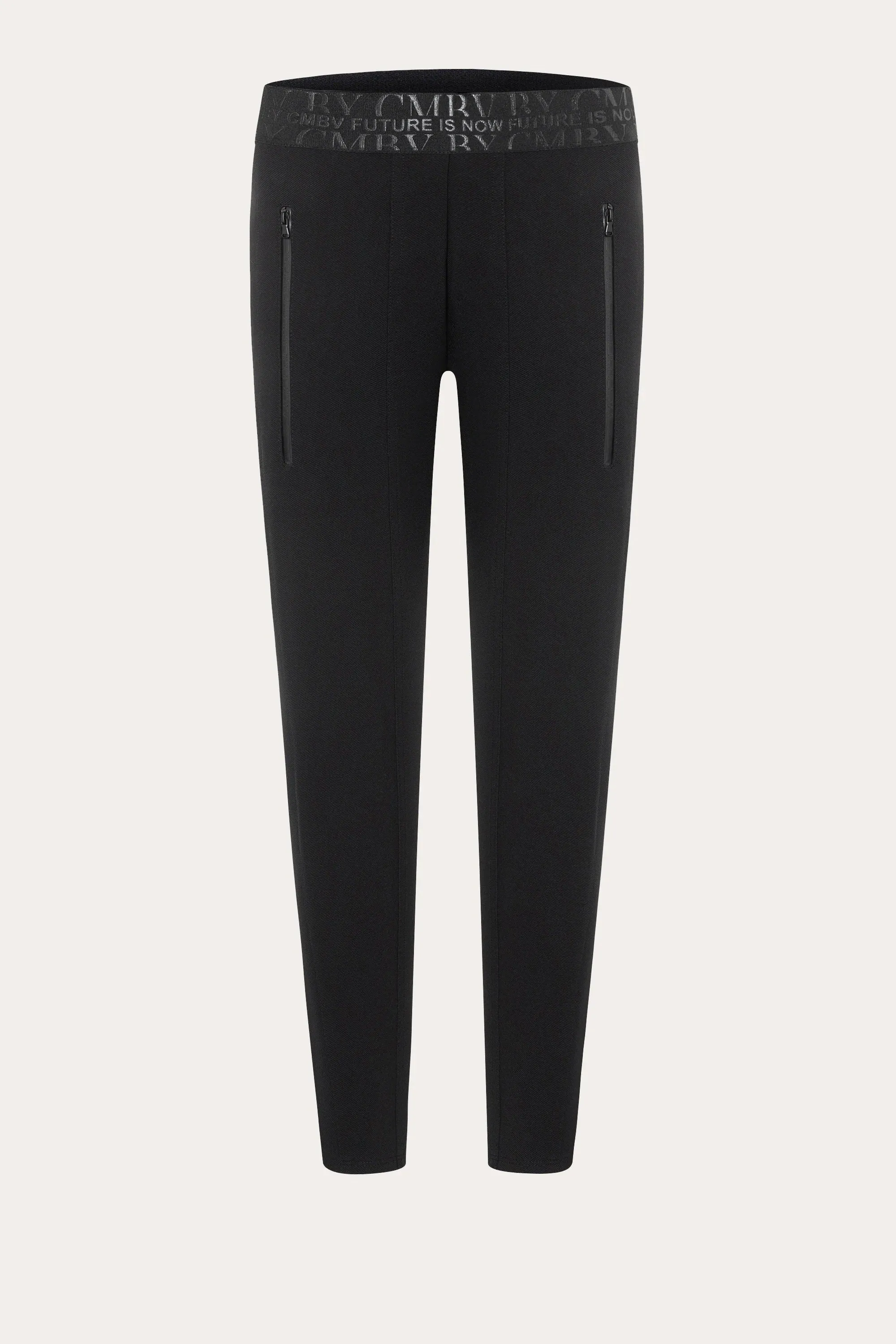 Jordi Seam Cropped Joggpants - Black