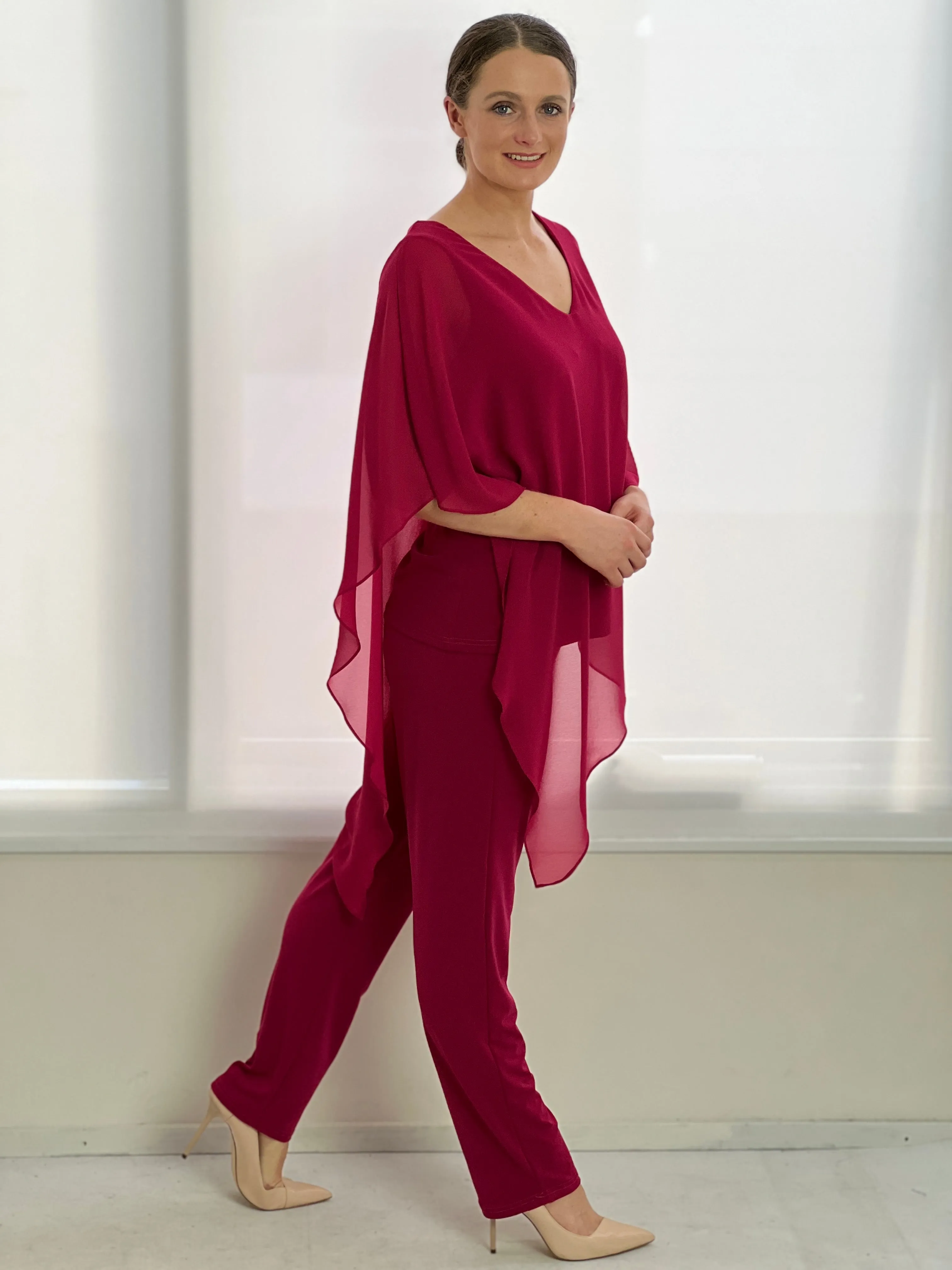 Juno Fuchsia Jersey Pants