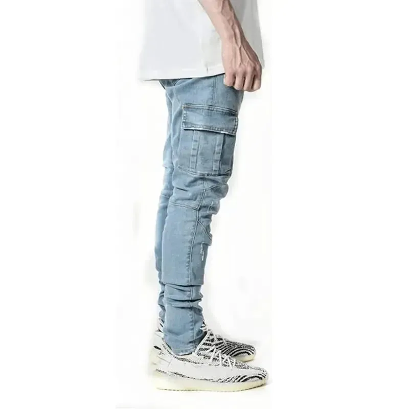 Men's Stylish Utility Denim Pants