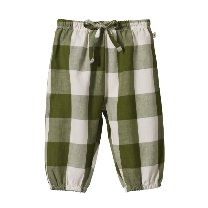 Nature Baby Sunny Pants - Jungle Check