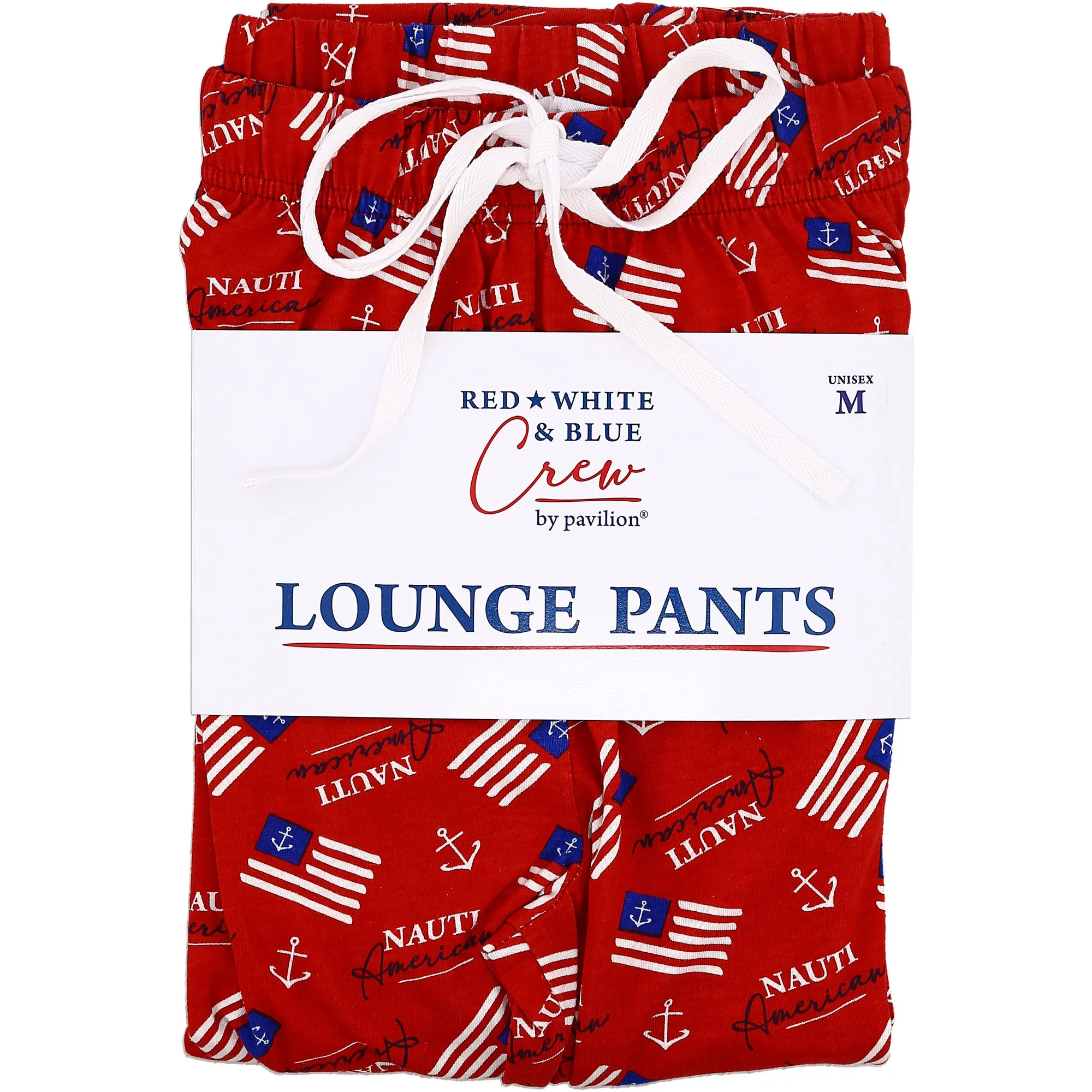 Nauti American Red Unisex Lounge Pants