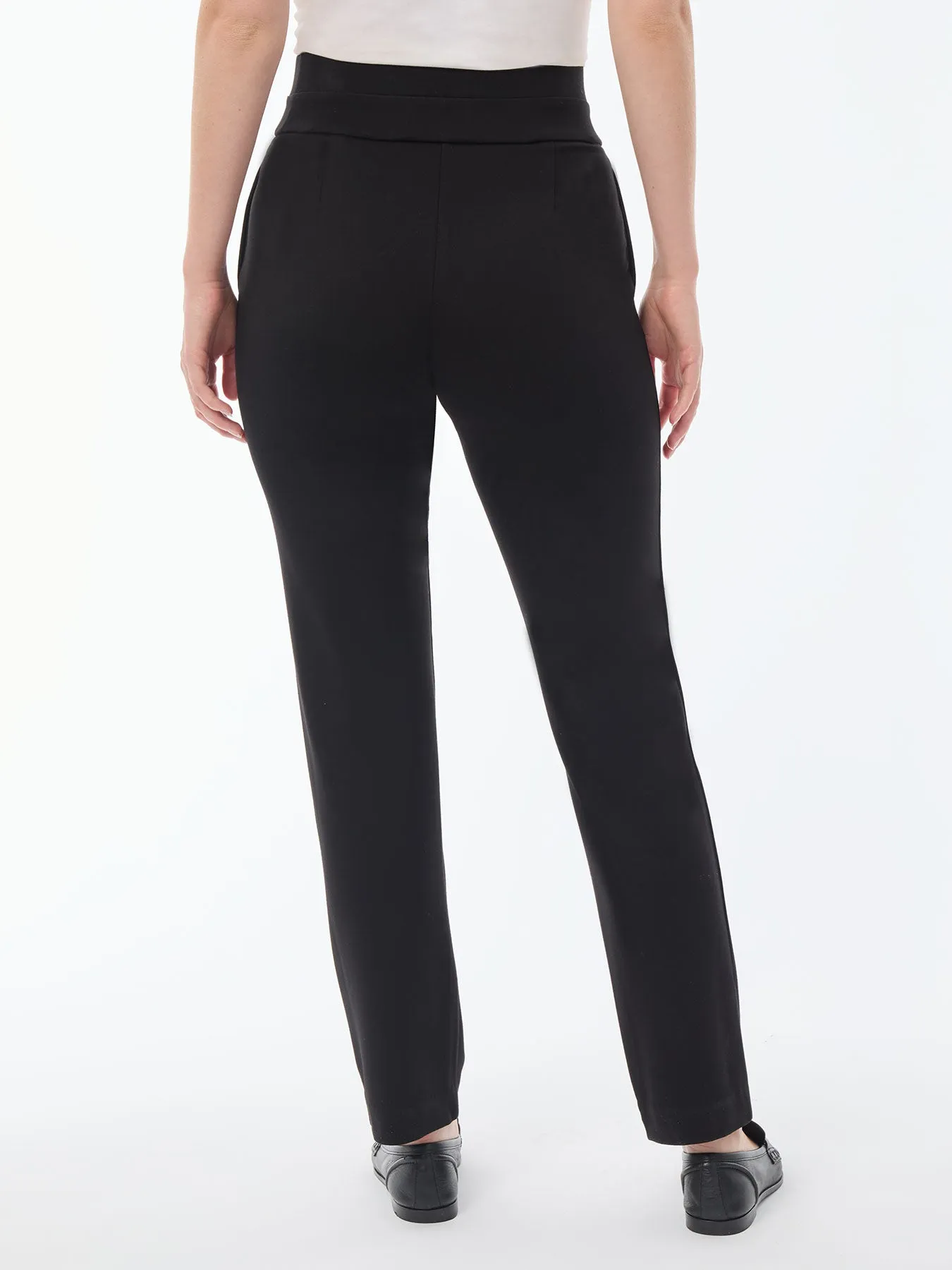 Petite Pull-On Straight Leg Pants, Serenity Knit