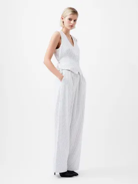 Pinstripe High Waisted Trousers