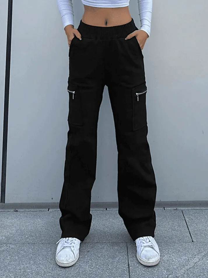 Pocket zipper Cargo Pants