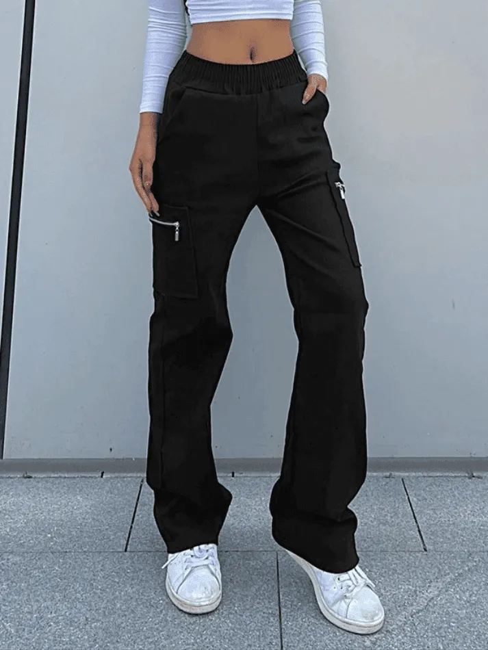 Pocket zipper Cargo Pants