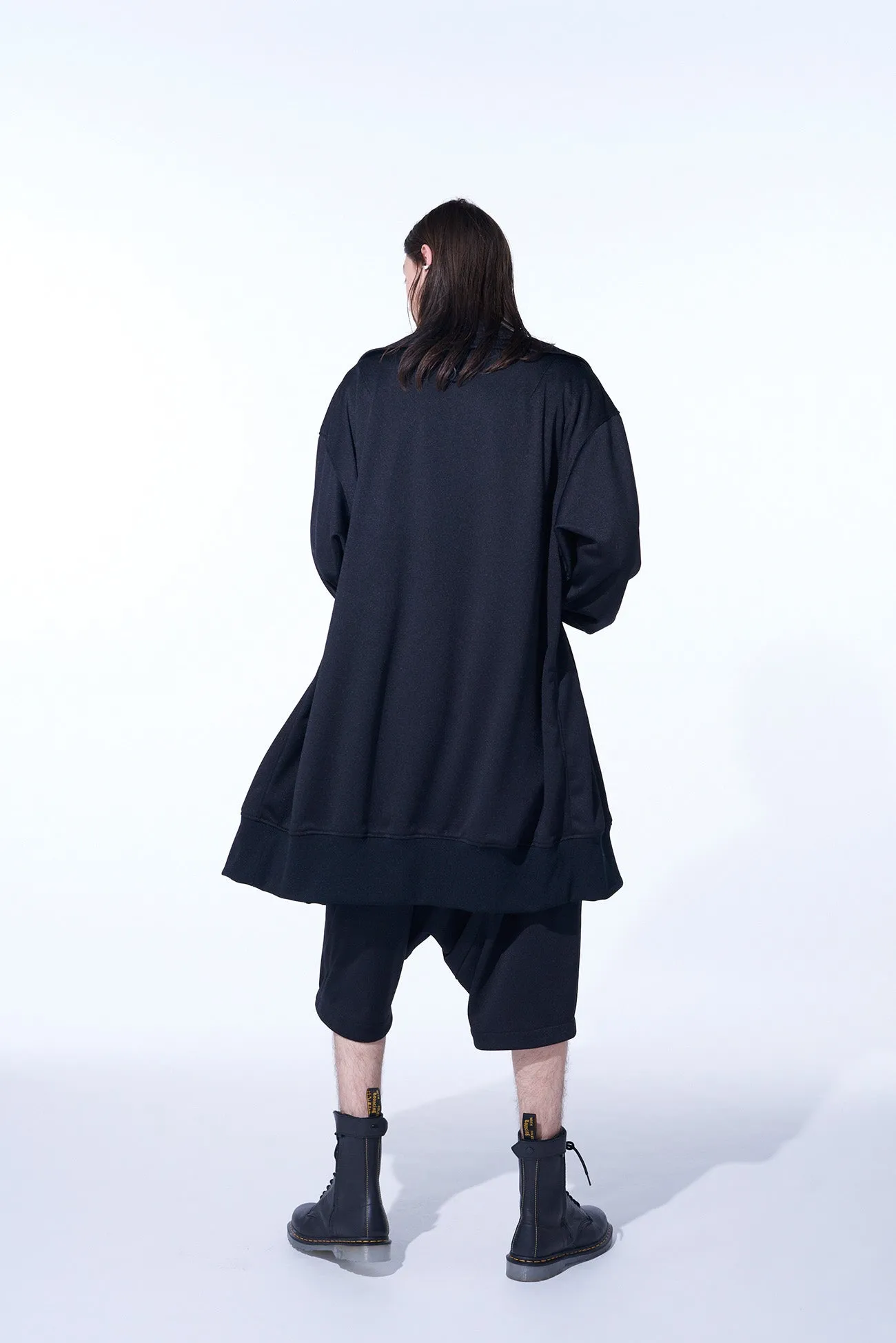 POLYESTER SMOOTH JERSEY OVERSIZED LONG TRUCK TOP