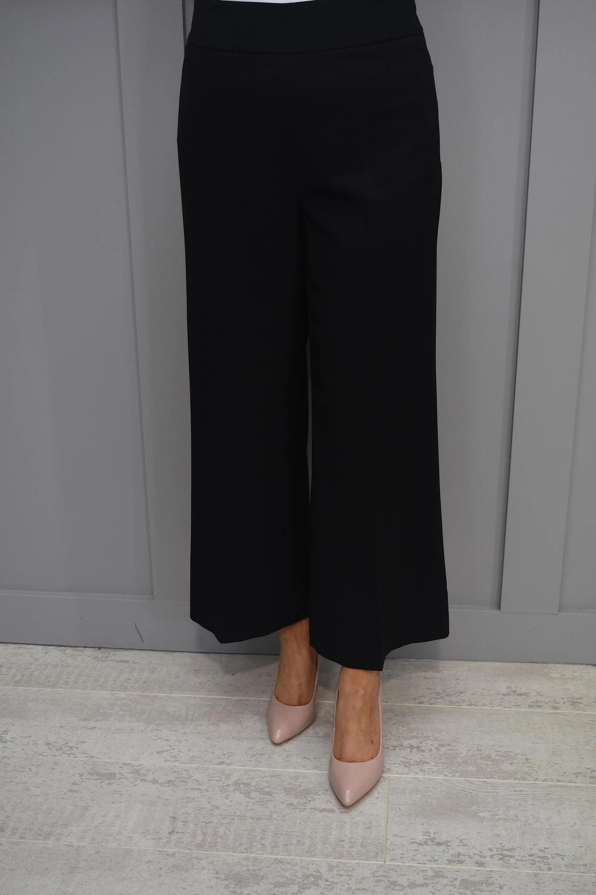 Robell Wide Gigi Black Trousers 09 - 52504 5405 90