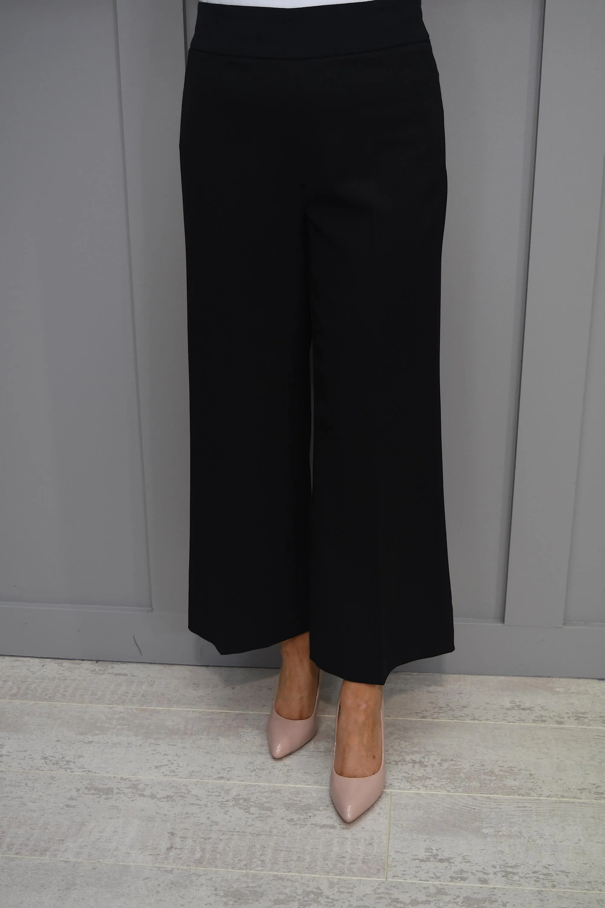 Robell Wide Gigi Black Trousers 09 - 52504 5405 90