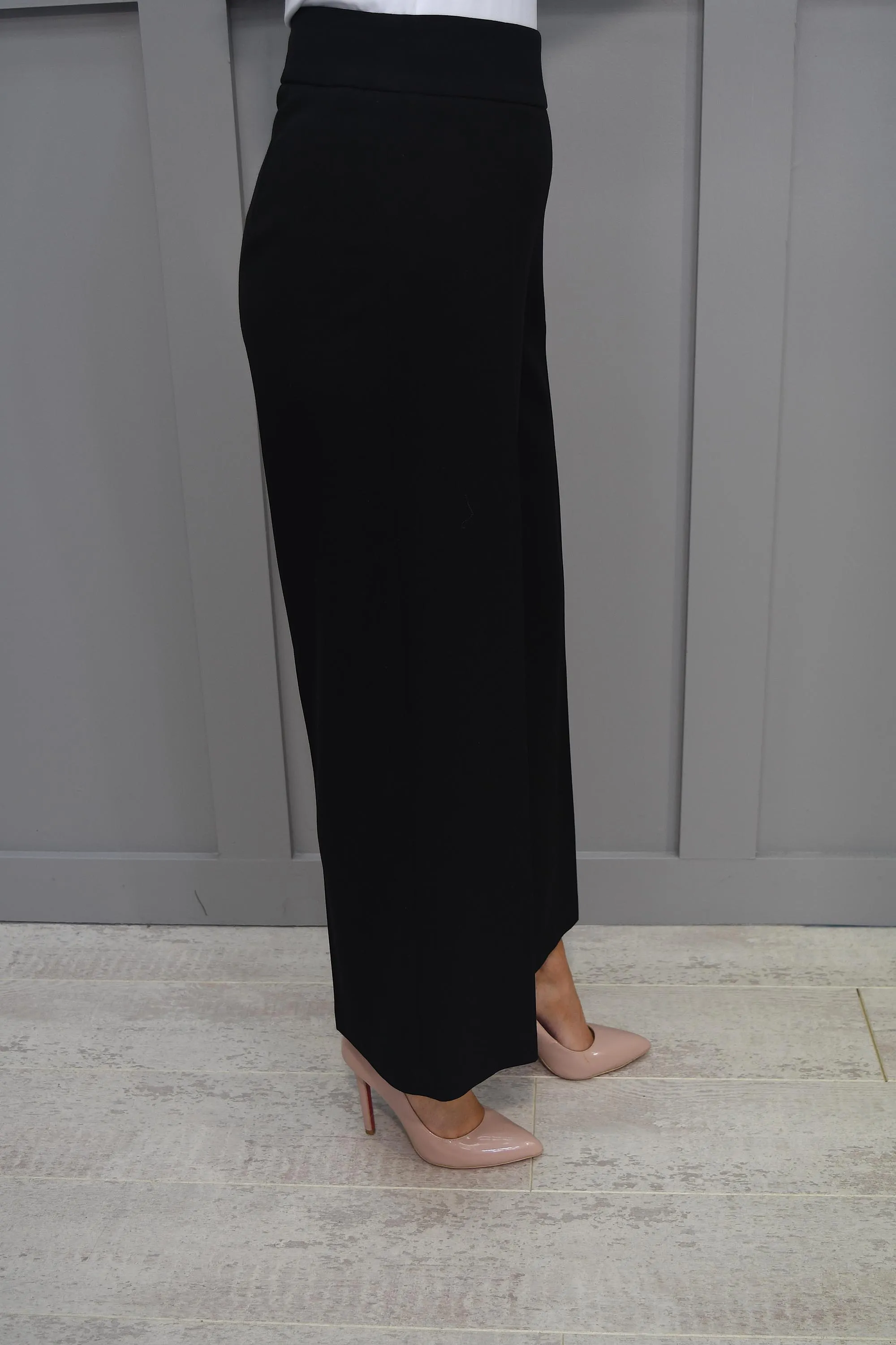 Robell Wide Gigi Black Trousers 09 - 52504 5405 90