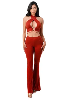 Selena 2 Piece Flare Pants Set