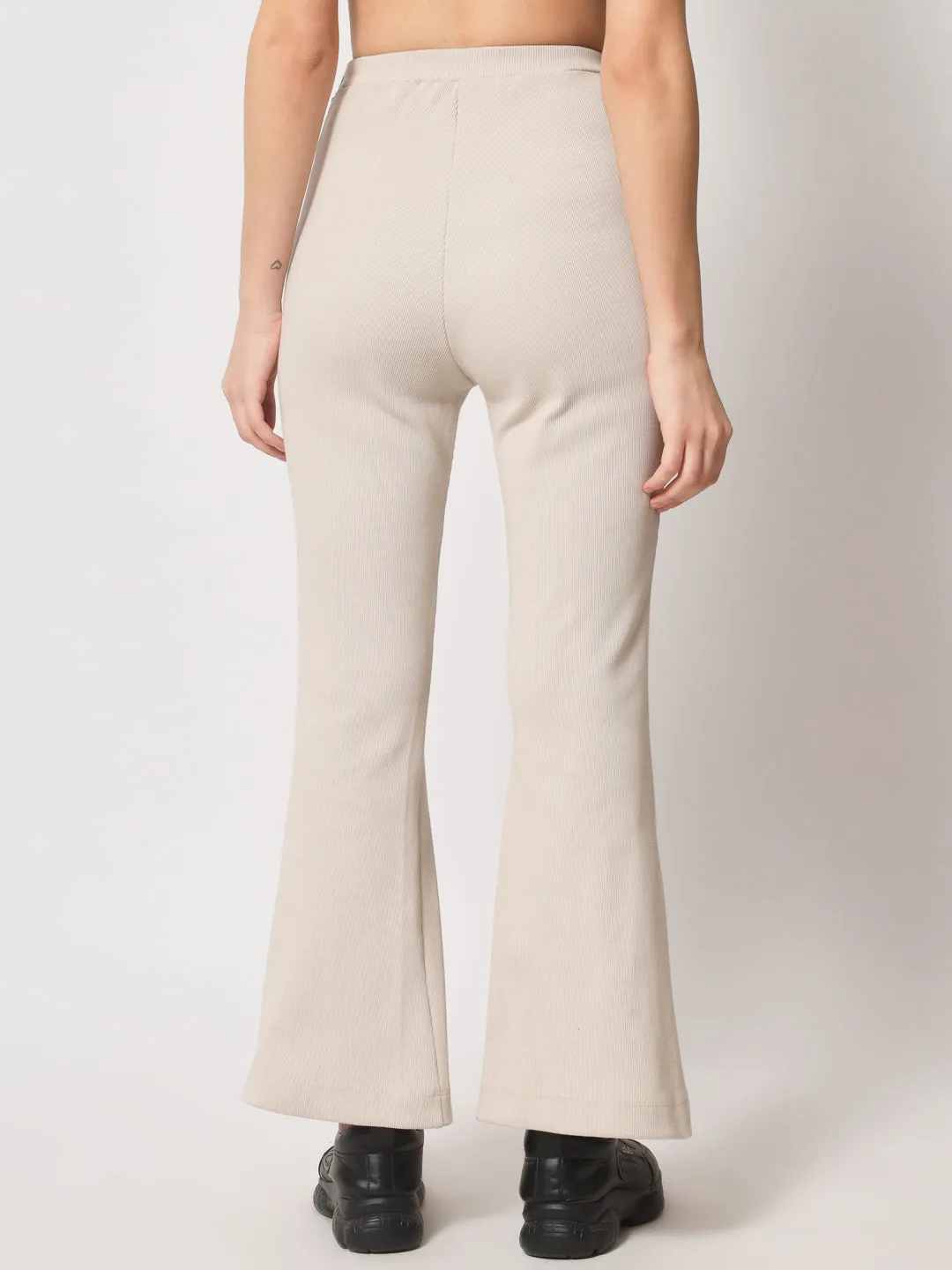 Straight Track Pants with Elasticated Waist