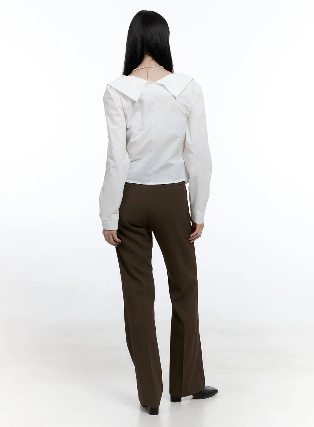 Stylish Slim-Fit Tailored Pants OO429