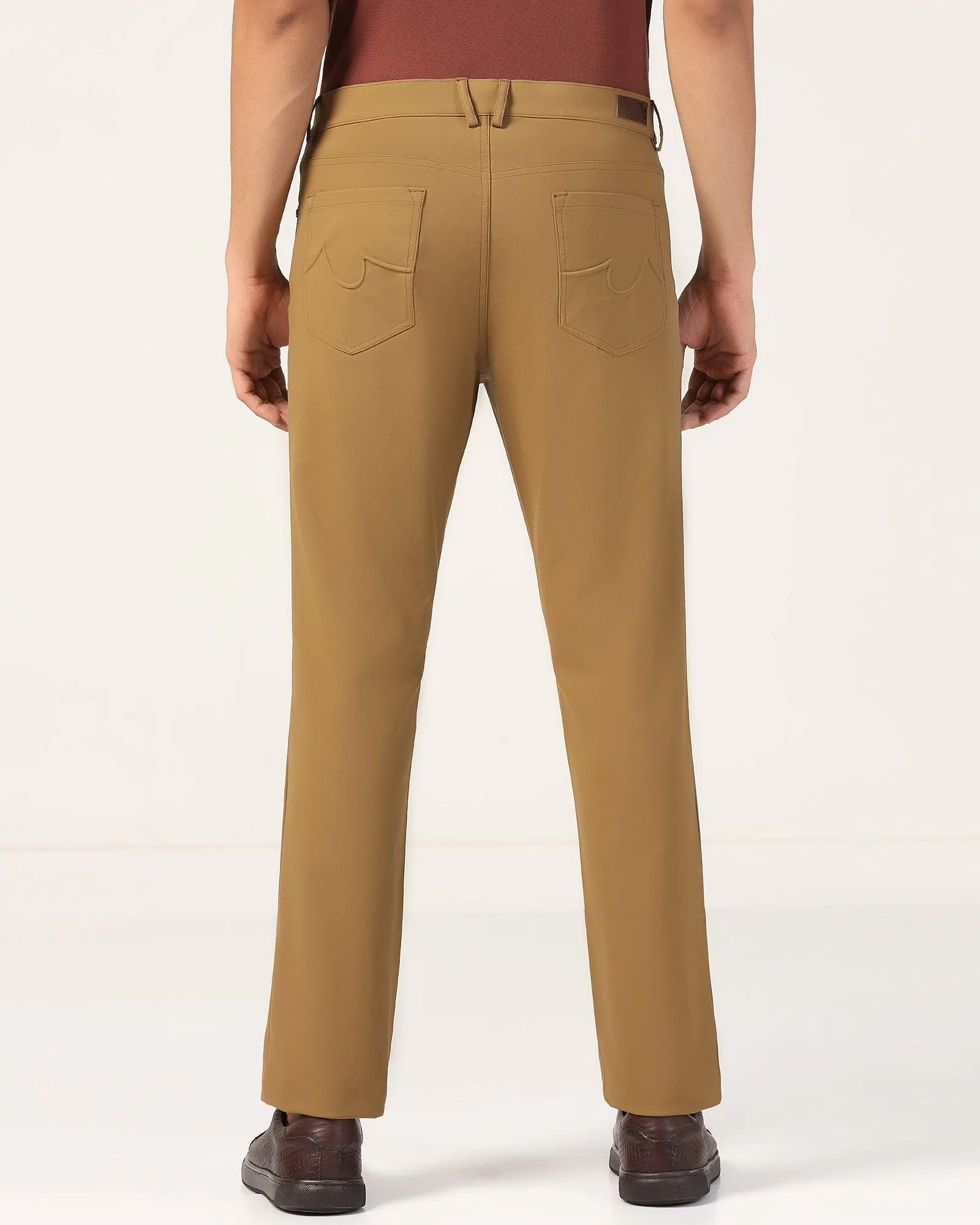 TechPro Slim Comfort Casual Khaki Solid Khakis - Gogg