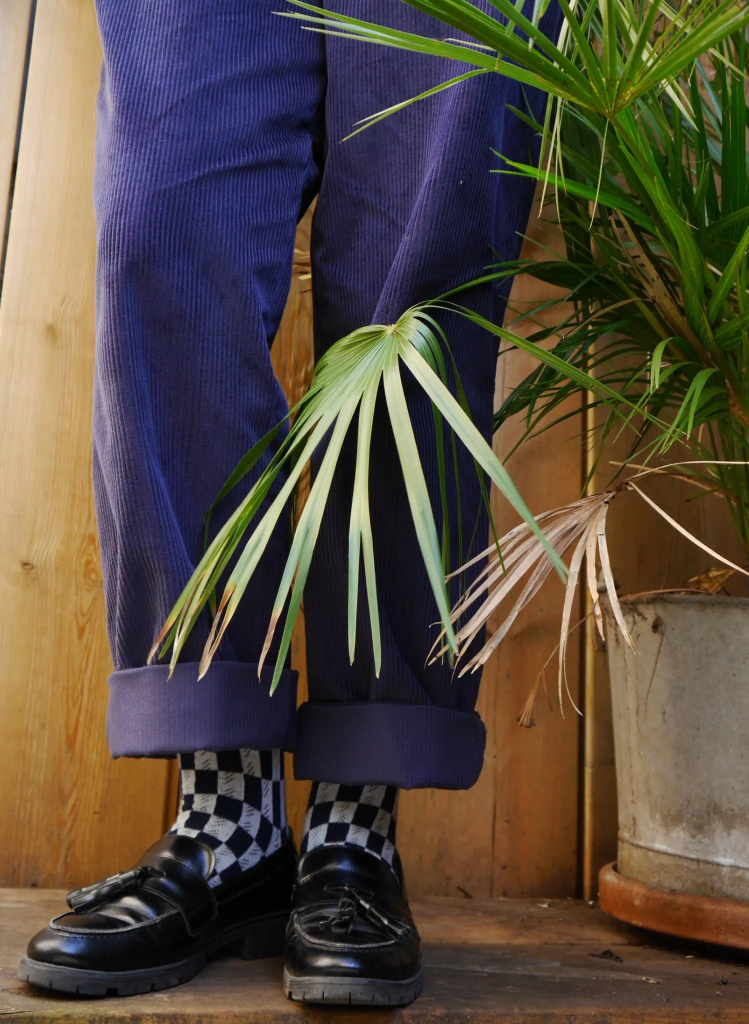 Thelma Trousers - Navy Corduroy