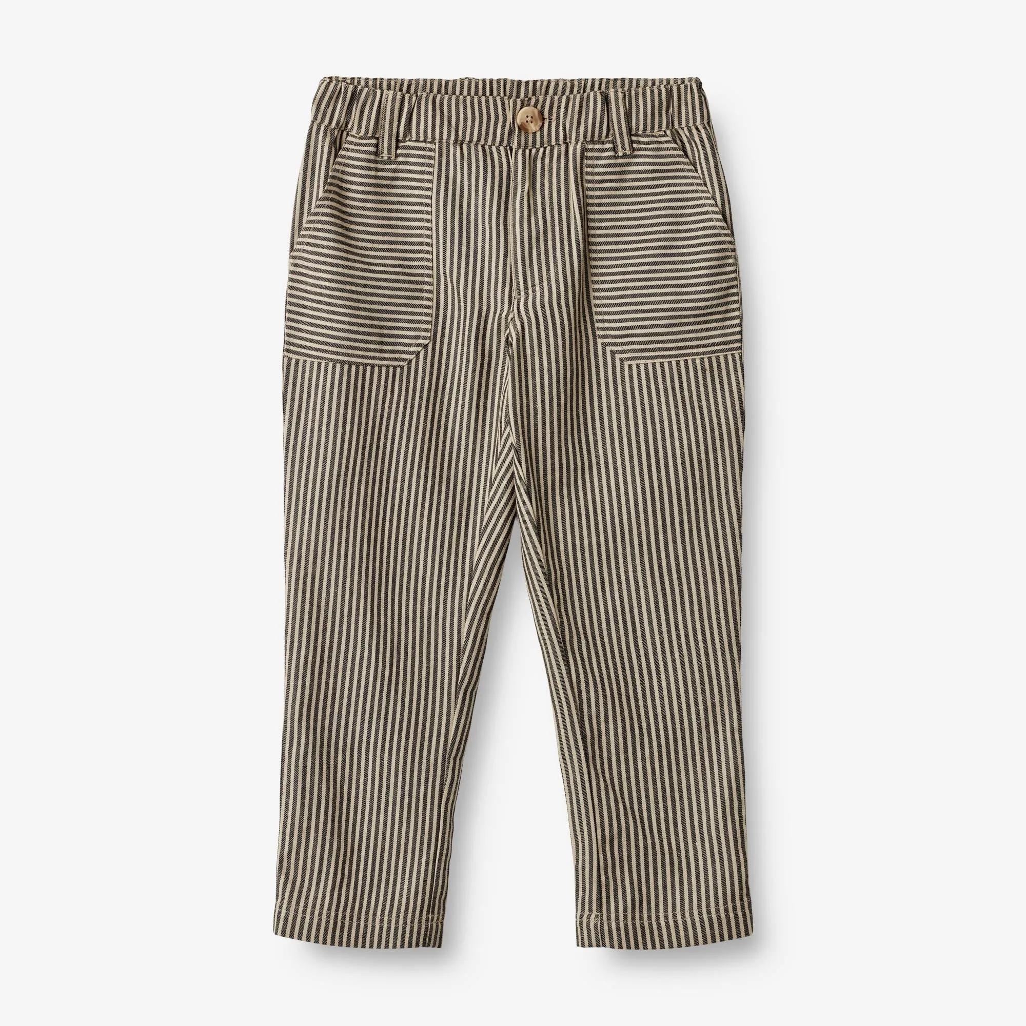 Trousers Egon - black coal stripe