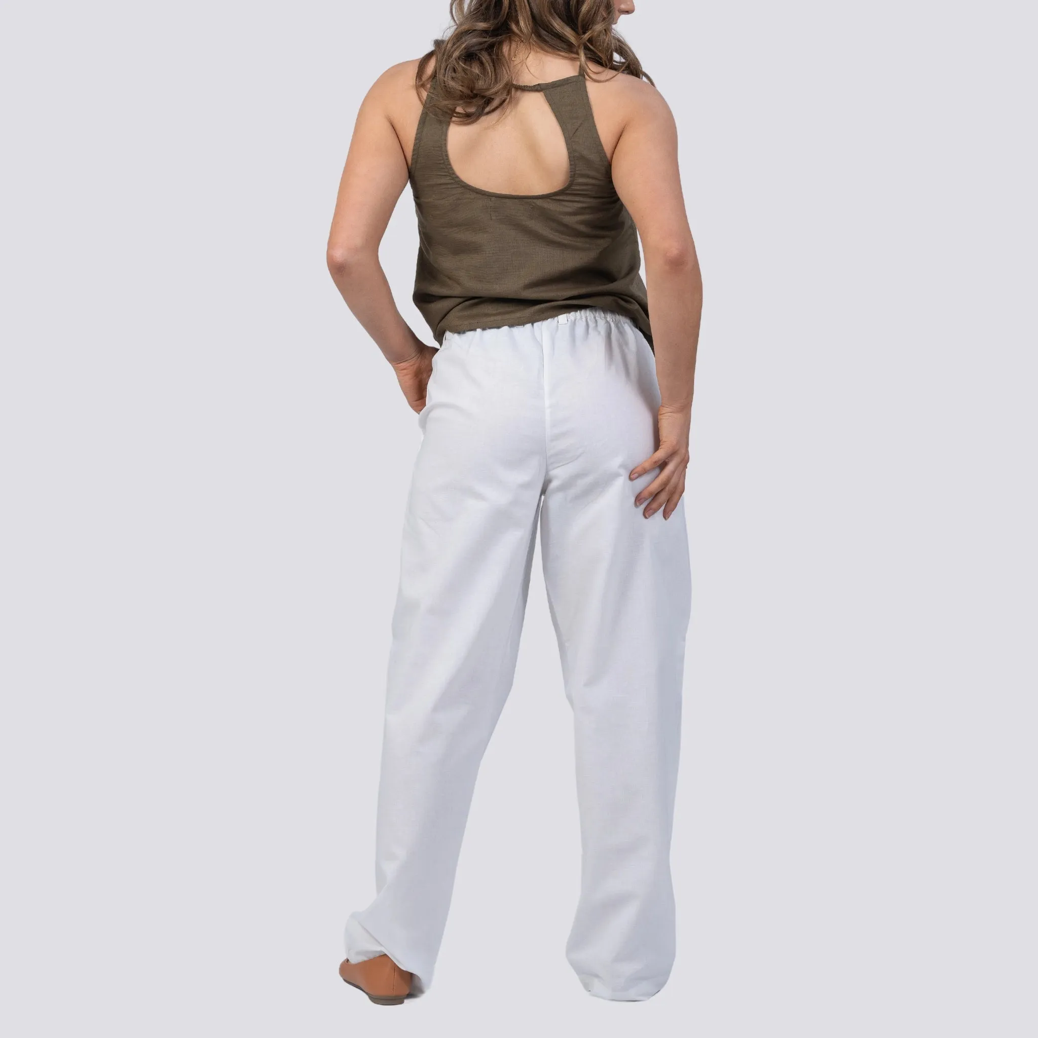 White Whisper Linen Trousers | Sustainable Women’s Trousers | KAREE