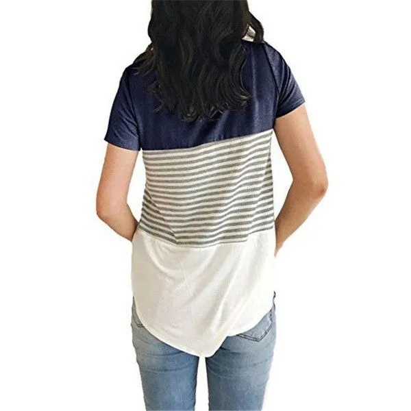 Women Maternity Breastfeeding Tee Nursing Tops