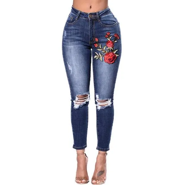 Women Pants Denim Jeans - Stylish Cotton Trousers for Women